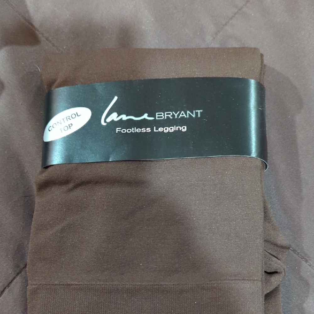 Lane Bryant Chocolate Top Control Footless Leggings Size A/B NWTS